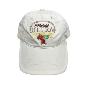 Michelob Ultra Tan Men’s Hat Adjustable Strap LIKE NEW